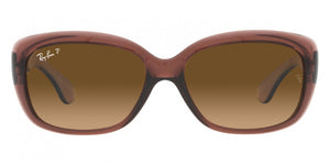 RB120 RAY-BAN JACKIE OHH RB4101 6593M2 58 TRANSPARENT DARK BROWN / BROWN GRADIENT POLARIZED