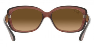 RB120 RAY-BAN JACKIE OHH RB4101 6593M2 58 TRANSPARENT DARK BROWN / BROWN GRADIENT POLARIZED