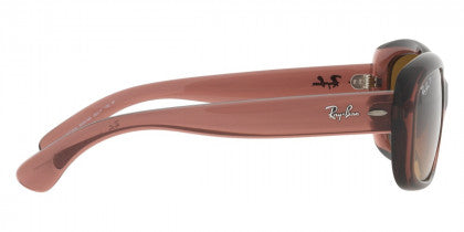 RB120 RAY-BAN JACKIE OHH RB4101 6593M2 58 TRANSPARENT DARK BROWN / BROWN GRADIENT POLARIZED
