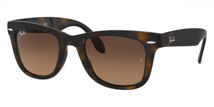 B24 RAY-BAN FOLDING WAYFARER RB4105 894/43 50 MATTE HAVANA / LIGHT BROWN GRADIENT BLACK