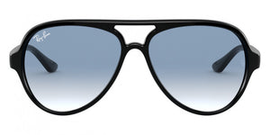 H184 RAY-BAN CATS 5000 RB4125 601/3F 59 BLACK / CLEAR GRADIENT BLUE