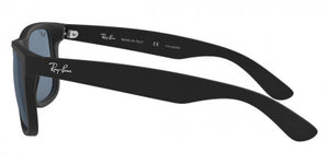 D53A  RAY-BAN JUSTIN RB4165 622/2V 55 RUBBER BLACK / DARK BLUE POLARIZED
