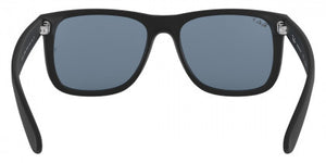 D53A  RAY-BAN JUSTIN RB4165 622/2V 55 RUBBER BLACK / DARK BLUE POLARIZED