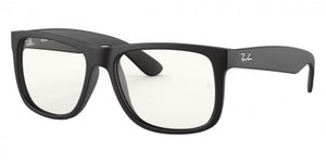 F53 RAY-BAN JUSTIN RB4165 622/5X 55  RUBBER BLACK / CLEAR