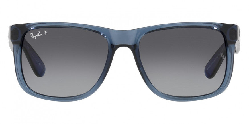 A110 RAY-BAN JUSTIN RB4165 6596T3 55 TRANSPARENT BLUE / GRAY GRADIENT