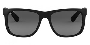 B82F RAY-BAN JUSTIN RB4165F 622/T3 55 LIGHT GRAY GRADIENT DARK GRAY POLARIZED