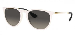 H143 RAY-BAN ERIKA RB4171 631411 54 MIRRORED RED ON WHITE /  LIGHT GRAY GRADIENT DARK GRAY