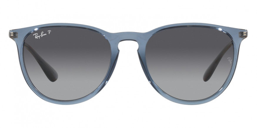 RB113 RAY-BAN ERIKA RB4171 6592T3 54 TRANSPARENT BLUE / GRAY GRADIENT POLARIZED