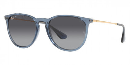 RB113 RAY-BAN ERIKA RB4171 6592T3 54 TRANSPARENT BLUE / GRAY GRADIENT POLARIZED