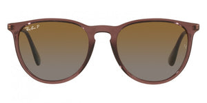 RB110 RAY-BAN ERIKA RB4171 6593T5 54 TRANSPARENT DARK BROWN / BROWN GRADIENT POLARIZED