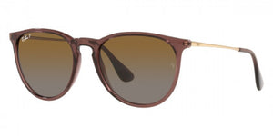 RB110 RAY-BAN ERIKA RB4171 6593T5 54 TRANSPARENT DARK BROWN / BROWN GRADIENT POLARIZED