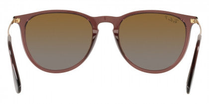RB110 RAY-BAN ERIKA RB4171 6593T5 54 TRANSPARENT DARK BROWN / BROWN GRADIENT POLARIZED