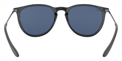 B187 RAY-BAN  ERIKA RB4171F 647180 54 TOP METALLIC VIOLET ON BLACK /  DARK BLUE