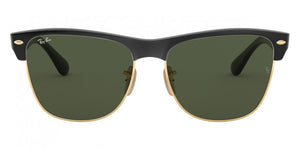F38 RAY-BAN CLUBMASTER OVERSIZED RB4175 877 57 DEMI GLOSS BLACK ON ARISTA / G-15 GREEN