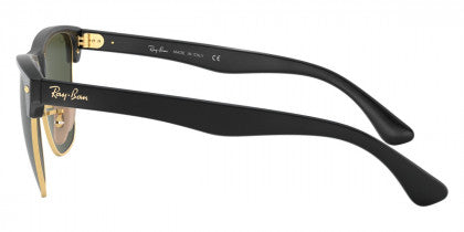 F38 RAY-BAN CLUBMASTER OVERSIZED RB4175 877 57 DEMI GLOSS BLACK ON ARISTA / G-15 GREEN