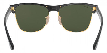 F38 RAY-BAN CLUBMASTER OVERSIZED RB4175 877 57 DEMI GLOSS BLACK ON ARISTA / G-15 GREEN
