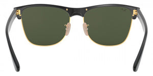F38 RAY-BAN CLUBMASTER OVERSIZED RB4175 877 57 DEMI GLOSS BLACK ON ARISTA / G-15 GREEN