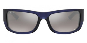 C129 RAY-BAN RB4283CH 629/5J 64 BLUE / GRAY MIRRORED SILVER