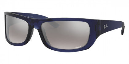 C129 RAY-BAN RB4283CH 629/5J 64 BLUE / GRAY MIRRORED SILVER