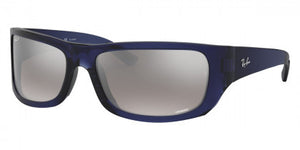 C129 RAY-BAN RB4283CH 629/5J 64 BLUE / GRAY MIRRORED SILVER