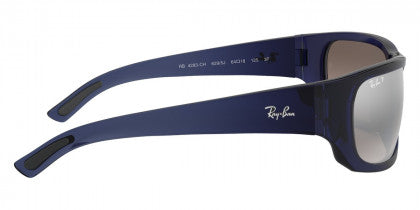 C129 RAY-BAN RB4283CH 629/5J 64 BLUE / GRAY MIRRORED SILVER