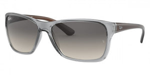 A114  RAY-BAN  RB4331 647911 61 TRANSPARENT GRAY / GRAY GRADIENT DARK GRAY