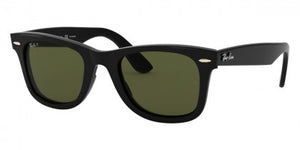 RB131 RAY-BAN WAYFARER RB4340 601/58 50 BLACK  / GREEN  POLARIZED