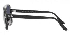 A59 RAY-BAN STATE SIDE RB4356 654578 58 TRANSPARENT BLACK / BLUE GRADIENT POLARIZED