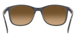 F278 RAY-BAN RB4374 6600M2 56 BROWN ON GRAY / BROWN GRADIENT POLARIZED