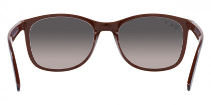 F256 RAY-BAN RB4374 6601M3 56 MATTE BLUE ON BROWN / GRAY GRADIENT  POLARIZED