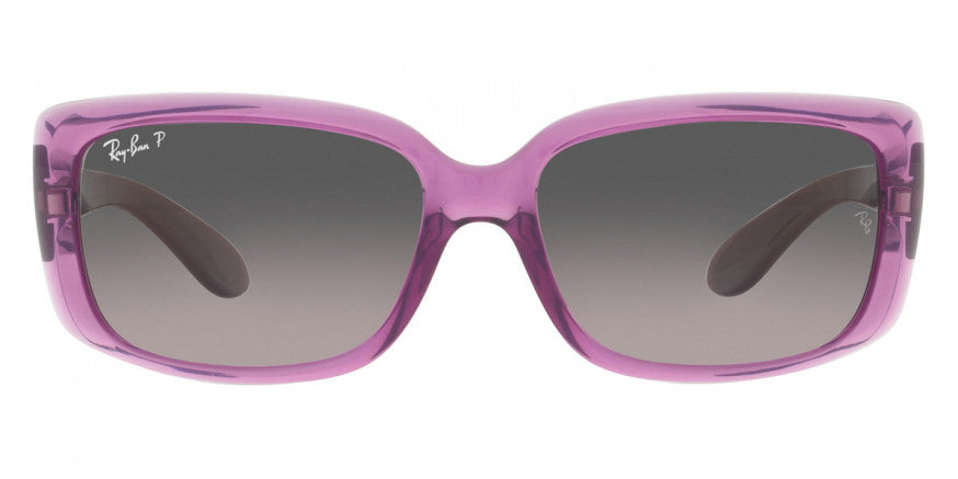 RB086 RAY-BAN RB4389 6443M3 58  TRANSPARENT VIOLET / GRAY GRADIENT POLARIZED