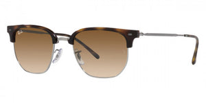 RB224 RAY-BAN NEW CLUBMASTER RB4416F 710/51 55 HAVANA ON GUNMETAL  CLEAR GRADIENT BROWN