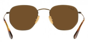 F310 RAY-BAN HEXAGONAL RB8148 920757 54 DEMI GLOSS ANTIQUE GOLD / BROWN POLARIZED