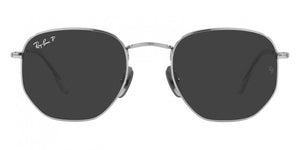 A129 RAY-BAN HEXAGONAL RB8148 920948 51 SILVER / BLACK POLARIZED