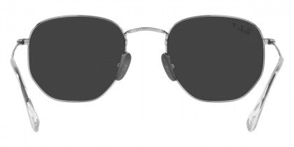 A129 RAY-BAN HEXAGONAL RB8148 920948 51 SILVER / BLACK POLARIZED