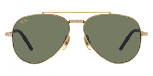 F16 RAY-BAN AVIATOR TITANIUM RB8225 313852 62 ARISTA /  GREEN