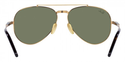 F309 RAY-BAN AVIATOR TITANIUM RB8225 313852 58 ARISTA / GREEN