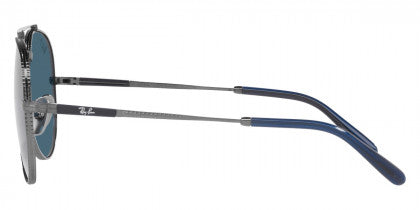 F322 RAY-BAN AVIATOR TITANIUM RB8225 3142S2 62  GUNMETAL / BLUE POLARIZED