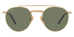 F323 RAY-BAN ROUND II TITANIUM RB8237 313852 53 ARISTA / GREEN