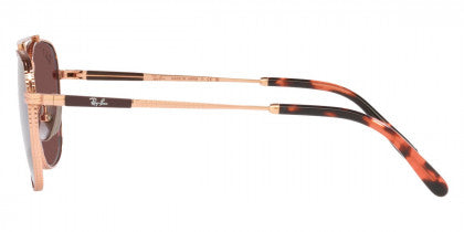 F308 RAY-BAN FRANK II TITANIUM RB8258 3140AF 54 ROSE GOLD  DARK VIOLET POLARIZED