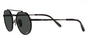 F3111 RAY-BAN JACK II TITANIUM RB8265 3141K8 53 BLACK  DARK GRAY POLARIZED