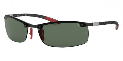 D224 RAY-BAN FERRARI RB8305M F00571 64 CARBON / DARK GREEN