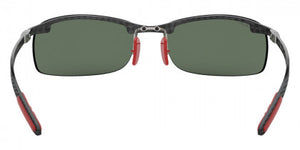 D224 RAY-BAN FERRARI RB8305M F00571 64 CARBON / DARK GREEN
