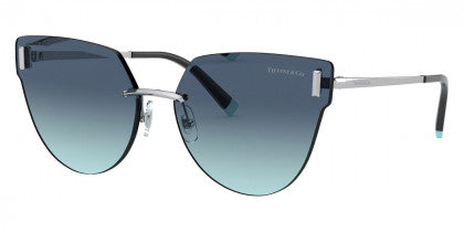 T108 TIFFANY TF3070 60019S 62 SILVER / AZURE GRADIENT BLUE