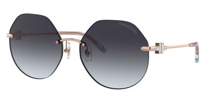T100 TIFFANY TF3077 61053C 60 GOLD / GRAY GRADIENT