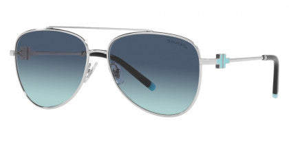 T30 TIFFANY TF3080 60019S  58 SILVER / AZURE GRADIENT BLUE