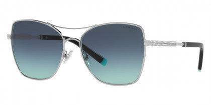 T17 TIFFANY TF3084 60019S 59 SILVER / AZURE GRADIENT BLUE