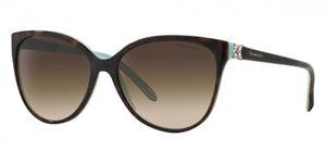 T63 TIFFANY TF4089B 81343B 58 HAVANA ON TIFFANY BLUE / BROWN GRADIENT