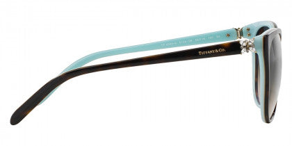 T63 TIFFANY TF4089B 81343B 58 HAVANA ON TIFFANY BLUE / BROWN GRADIENT