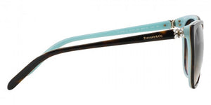 T63 TIFFANY TF4089B 81343B 58 HAVANA ON TIFFANY BLUE / BROWN GRADIENT